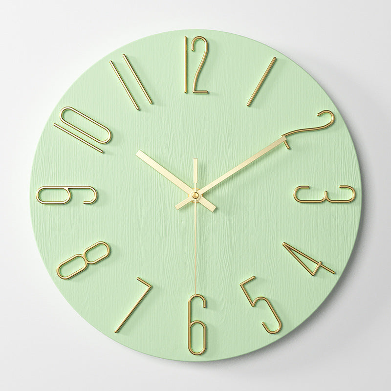 12 Inch 30CM Plastic Wall Clock Without Glass Luxury Decorative Spanish Style Wall Clock