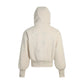 Big fur collar and velvet hooded sweatshirt jacket for women