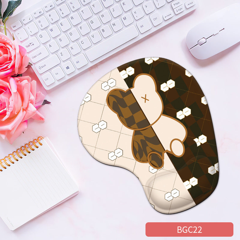 Silicone wrist mouse pad female comfortable computer soft non-slip hand rest pad thick non-slip wrist rest cute game pad