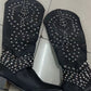 Riveted long boots thick heel middle heel riveted high heeled women's boots