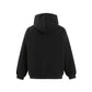 Embroidery Half-Zip Hooded Sweatshirt Men's Casual Loose Sport Hoodie