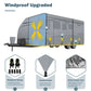 Umbrauto RV Cover,7 Layers Travel Trailer Cover, Waterproof Camper Cover,Grey