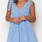 Casual Tie-Back Vest V-Neck Short Dress for Women