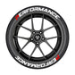 Car tire letter sticker DIY sticker personalized modification sticker 3D three-dimensional integrated tire sticker