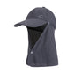1pc Summer Baseball Cap with Detachable 360° Neck Sun Flap. For men, hiking, fishing, outdoor.