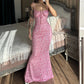 Long Sleeveless Belted Backless Fitted Bodycon Casual Sexy Dress