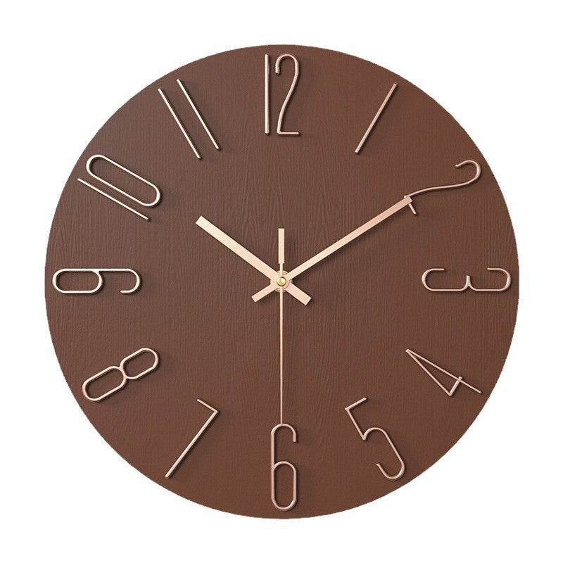 12 Inch 30CM Plastic Wall Clock Without Glass Luxury Decorative Spanish Style Wall Clock