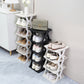 Stackable Plastic Shoe Rack, Vertical Dustproof Shoe Organizer, Sturdy Shoe Storage for Entryway