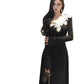 Chic Little Black V-Neck Dress for Women, Autumn Fashion, Elegant Fitted Inner Layer Long Dress