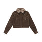 Melad Plush Collar Cotton Jacket for Women