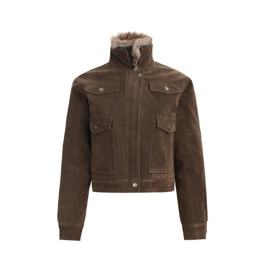 Melad Plush Collar Cotton Jacket for Women