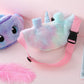 Cute Unicorn Children's Fanny Pack Girls Waist Bag Plush Toys Belt Gradient Color Chest Bag Cartoon Coin Purse Travel Chest Bag