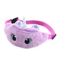 Cute Unicorn Children's Fanny Pack Girls Waist Bag Plush Toys Belt Gradient Color Chest Bag Cartoon Coin Purse Travel Chest Bag