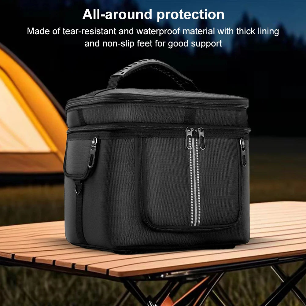 Portable Power Station Bag Waterproof Protective Case with Shoulder Strap & Handle for Ecoflow River 2 Pro & Ecoflow River 2 Max