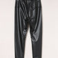Black Faux Leather High Waist Leggings