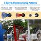 800ML Paint Spray Painter 650W Paint Sprayer Machine 800ML Per Min Output HVLP Oil Primer Water Sprayer With 3 Spraying Patterns Motor Strap Detachable Container For Spring Home Garden Decoration