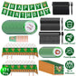 171Pcs Baseball Party Supplies Kit Baseball Birthday Party Disposable Dinnerware Set Baseball Themed Party Tableware Decorations Cups Plates Napkins Spoons Knives Forks Tableclothes