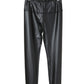 Black Faux Leather High Waist Leggings