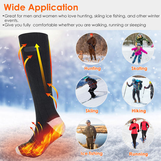 1Pair  Electric Heated Socks For Men Women